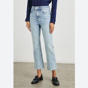 RAILS Sunset High Waist Crop Flare Jeans in Snowbird Size 27
